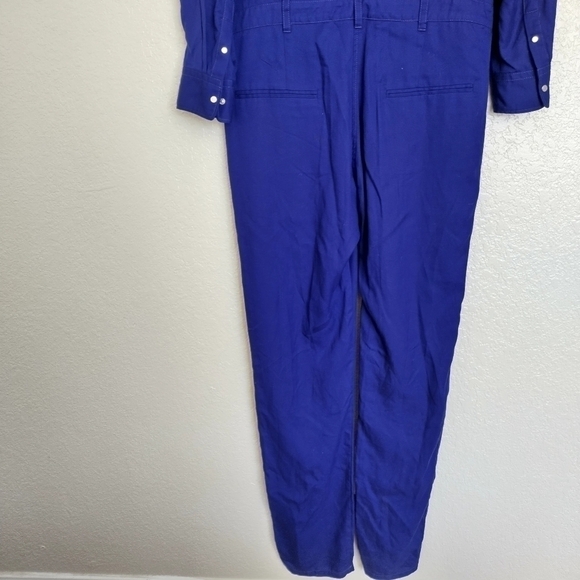 NWT Isabel Marant combinaison Utility Purple Button Down Jumpsuit sz 38/M/6 - Picture 5 of 13